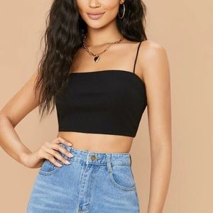 Shein Ribbed Crop Cami Top
